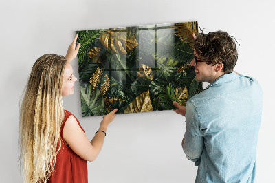 Quadro magnético decorativo Folhas da selva