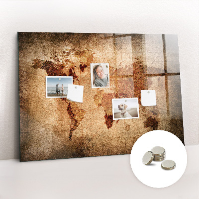 Painel magnético Mapa do mundo antigo