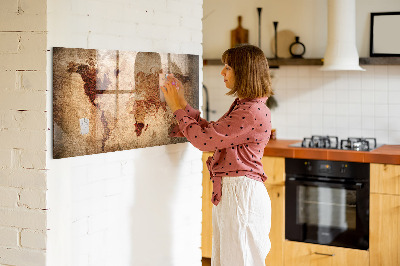 Painel magnético Mapa do mundo antigo