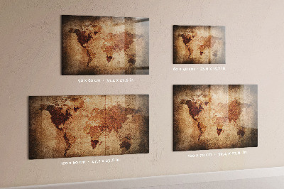Painel magnético Mapa do mundo antigo