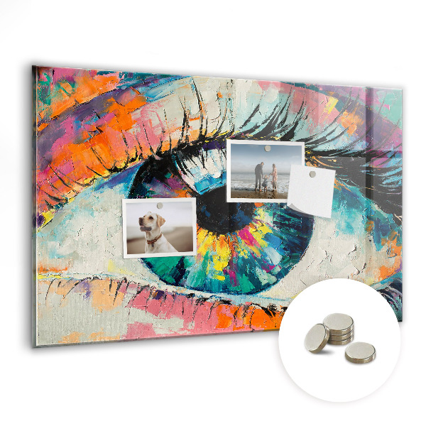 Quadro magnético de parede A pupila do olho humano