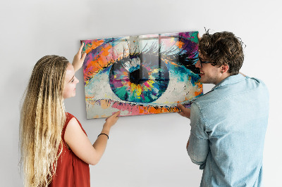 Quadro magnético de parede A pupila do olho humano