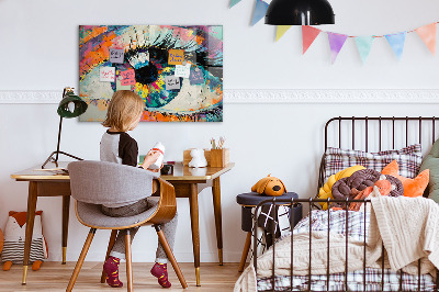 Quadro magnético de parede A pupila do olho humano