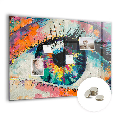 Quadro magnético de parede A pupila do olho humano