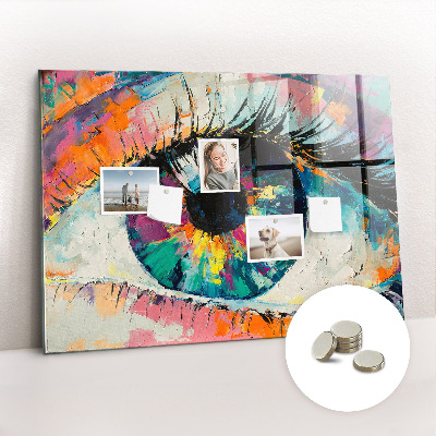 Quadro magnético de parede A pupila do olho humano