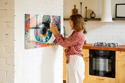 Quadro magnético de parede A pupila do olho humano