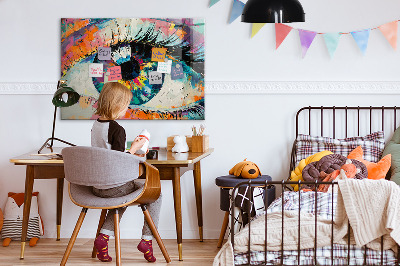 Quadro magnético de parede A pupila do olho humano