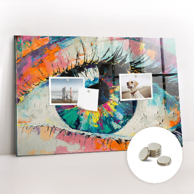Quadro magnético de parede A pupila do olho humano