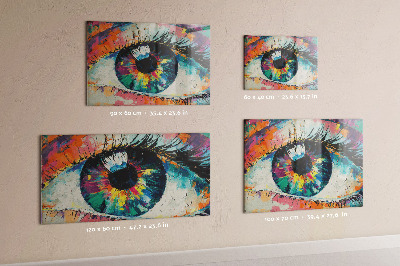 Quadro magnético de parede A pupila do olho humano