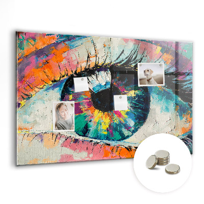 Quadro magnético de parede A pupila do olho humano