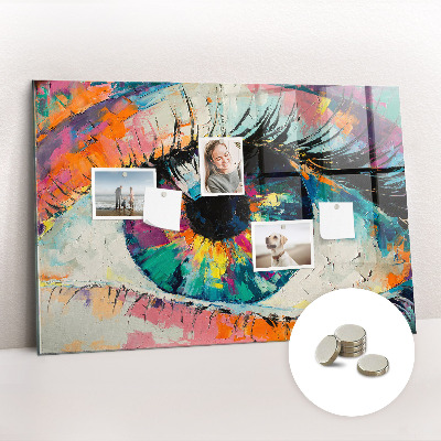 Quadro magnético de parede A pupila do olho humano