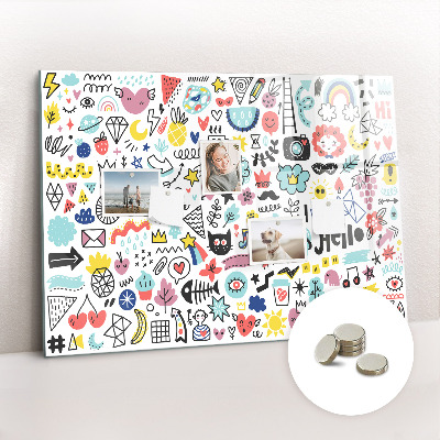 Quadro magnético decorativo Imagens esboços