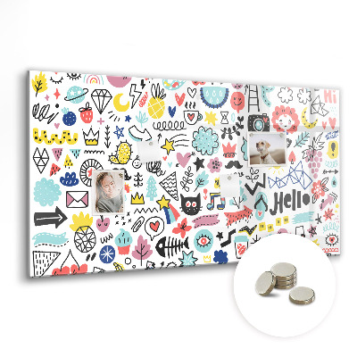 Quadro magnético decorativo Imagens esboços