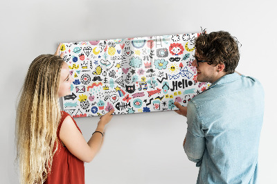 Quadro magnético decorativo Imagens esboços