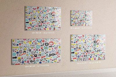 Quadro magnético decorativo Imagens esboços