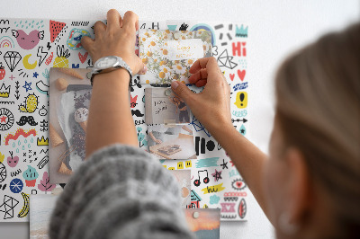 Quadro magnético decorativo Imagens esboços