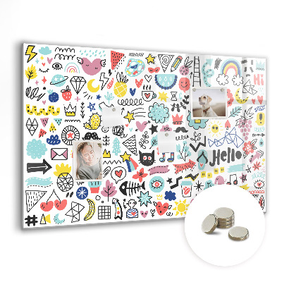 Quadro magnético decorativo Imagens esboços