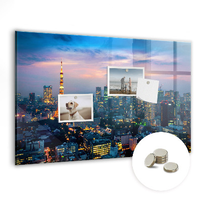 Quadro magnético decorativo Cidade à noite