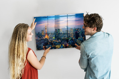 Quadro magnético decorativo Cidade à noite
