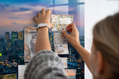 Quadro magnético decorativo Cidade à noite