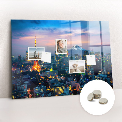 Quadro magnético decorativo Cidade à noite