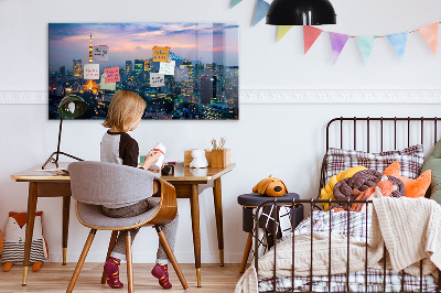 Quadro magnético decorativo Cidade à noite