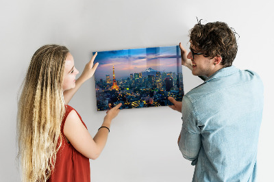 Quadro magnético decorativo Cidade à noite