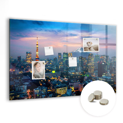 Quadro magnético decorativo Cidade à noite