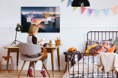 Quadro magnético de parede Paisagem de picos de montanhas