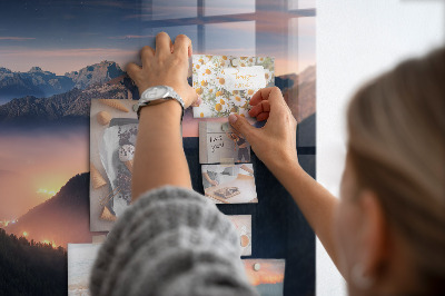 Quadro magnético de parede Paisagem de picos de montanhas