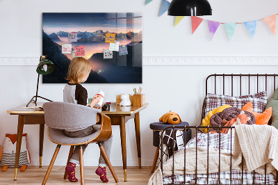 Quadro magnético de parede Paisagem de picos de montanhas