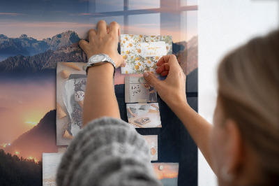 Quadro magnético de parede Paisagem de picos de montanhas