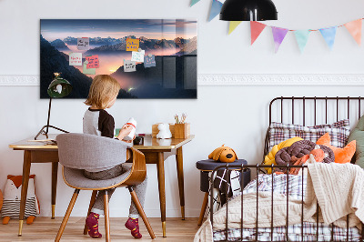 Quadro magnético de parede Paisagem de picos de montanhas