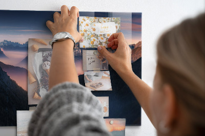 Quadro magnético de parede Paisagem de picos de montanhas