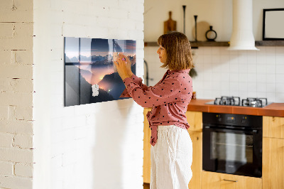 Quadro magnético de parede Paisagem de picos de montanhas