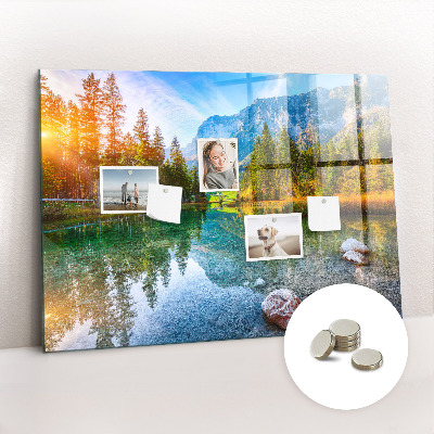 Painel magnético Paisagem de montanhas fluviais