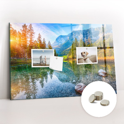 Painel magnético Paisagem de montanhas fluviais