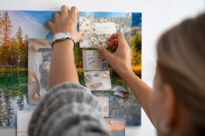 Painel magnético Paisagem de montanhas fluviais