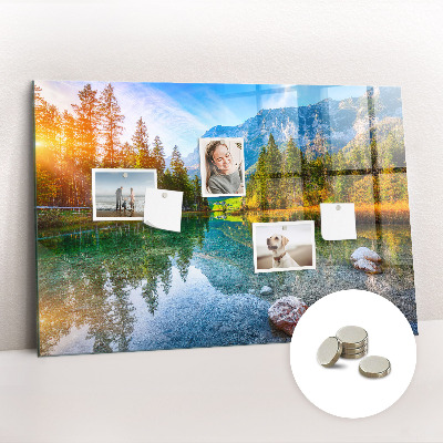 Painel magnético Paisagem de montanhas fluviais