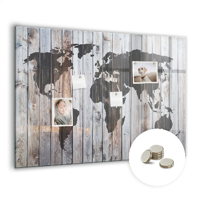 Quadro magnético de parede O mundo a bordo