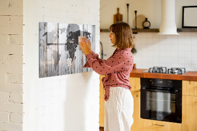 Quadro magnético de parede O mundo a bordo