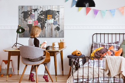 Quadro magnético de parede O mundo a bordo