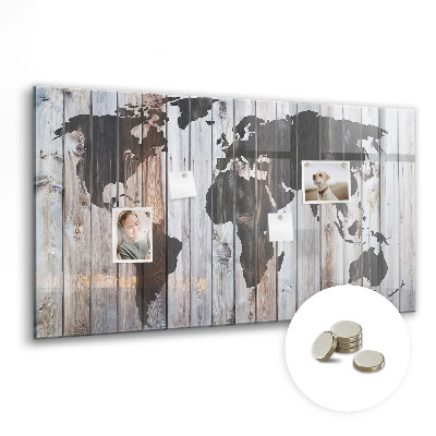 Quadro magnético de parede O mundo a bordo