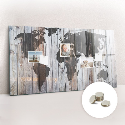 Quadro magnético de parede O mundo a bordo