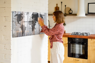 Quadro magnético de parede O mundo a bordo