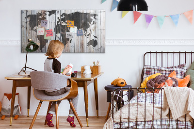 Quadro magnético de parede O mundo a bordo