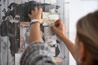 Quadro magnético de parede O mundo a bordo