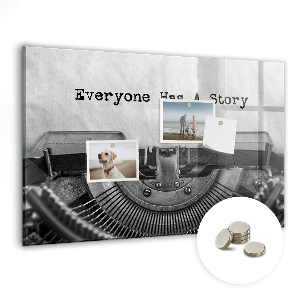 Quadro magnético decorativo Todo mundo tem uma história