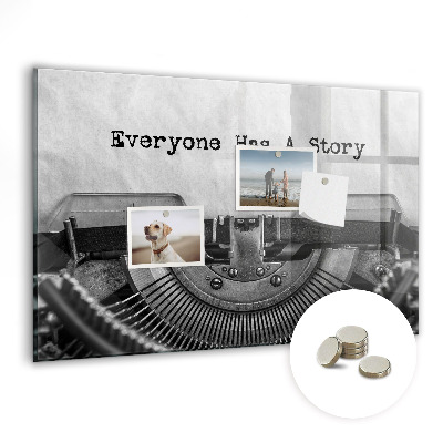 Quadro magnético decorativo Todo mundo tem uma história