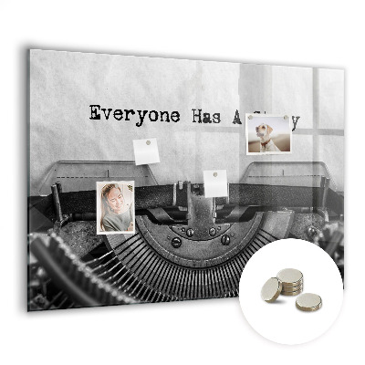 Quadro magnético decorativo Todo mundo tem uma história